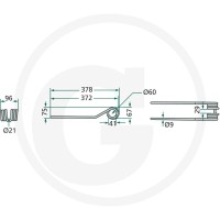 GRANIT Zęby do sianokosów o przekroju okrągłym 11043554 - Sklep PoltechParts