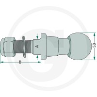 GRANIT Sworzeń kulowy 14290615 - Sklep PoltechParts