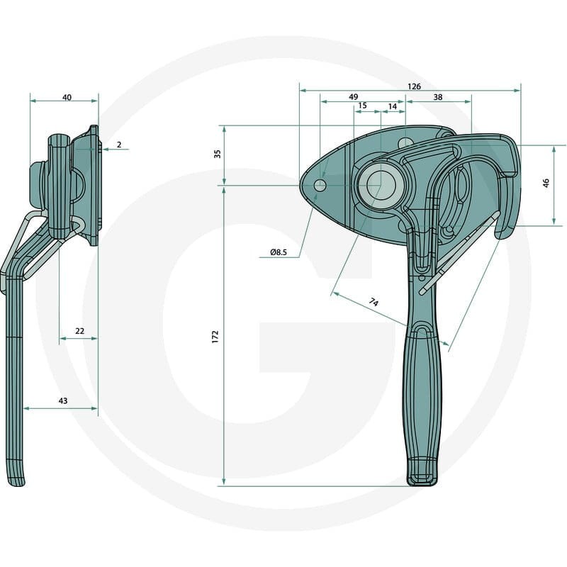 GRANIT Zamknięcie kątowe burty 22010092 - 22010092 - Sklep rolniczy PoltechParts