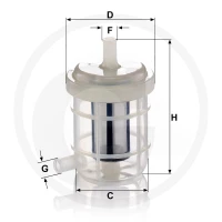 MANN FILTER Filtr paliwa WK 5028 12112430 | poltechparts.pl
