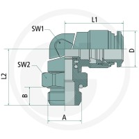GRANIT Kolanko wkręcane, 03060212 60603060212 - 60603060212 - Sklep rolniczy PoltechParts
