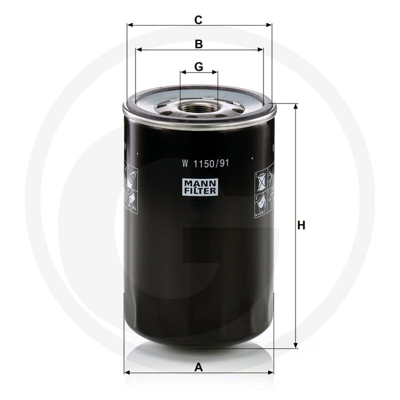 MANN FILTER Filtr oleju 565W1150.91 | poltechparts.pl