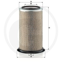 MANN FILTER Filtr powietrza 565C28750 - 565C28750 - Sklep rolniczy PoltechParts
