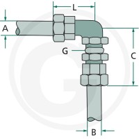 GRANIT Kolanko gwintowane przelotowe 82770084 - 82770084 - Sklep rolniczy PoltechParts
