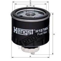 Hengst Filtr paliwa 866H187WK | poltechparts.pl
