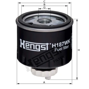 Hengst Filtr paliwa 866H187WK