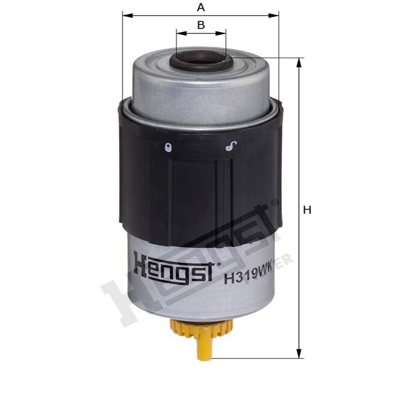 Hengst Filtr paliwa H319WK 866H319WK | poltechparts.pl