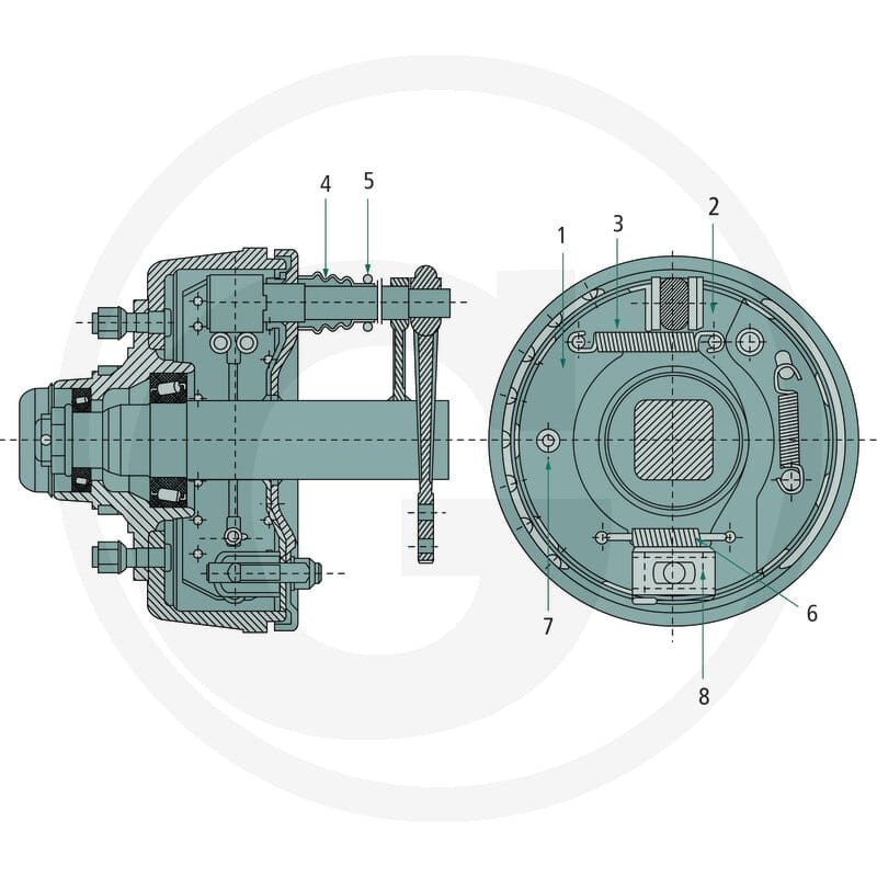 FAD Zestaw szczęk hamulcowych 220316A108C - 220316A108C - Sklep rolniczy PoltechParts