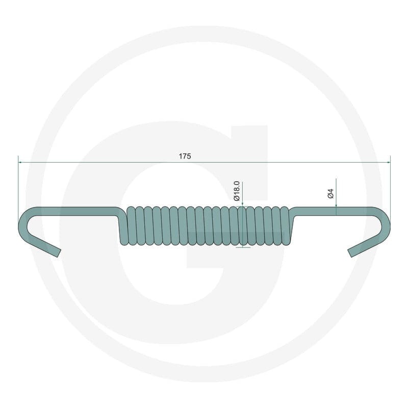 FAD Sprężyna górna 220322F016 - 220322F016 - Sklep rolniczy PoltechParts