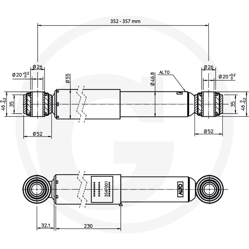 FAD Amortyzator 220354F001 - 220354F001 - Sklep rolniczy PoltechParts