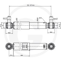 FAD Amortyzator 220354F001 - 220354F001 - Sklep rolniczy PoltechParts