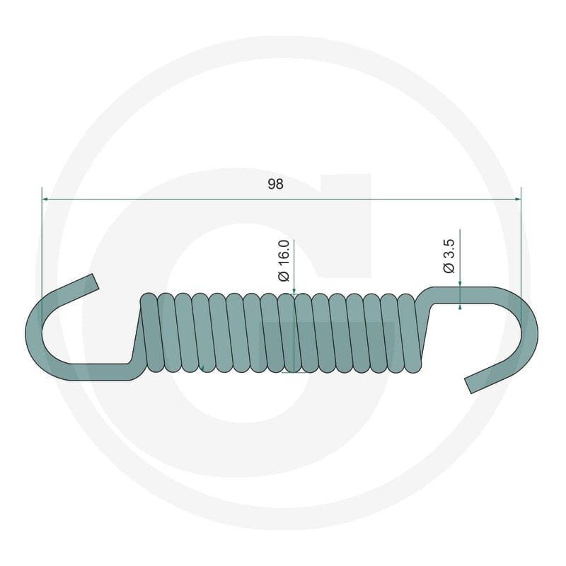 FAD Sprężyna dolna 220322F019 - 220322F019 - Sklep rolniczy PoltechParts