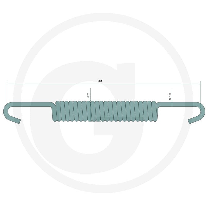 FAD Sprężyna górna 220322F031 - 220322F031 - Sklep rolniczy PoltechParts