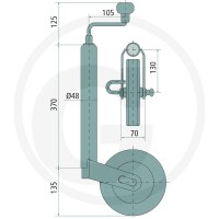 Winterhoff Koło podporowe 14270561 - 14270561 - Sklep rolniczy PoltechParts