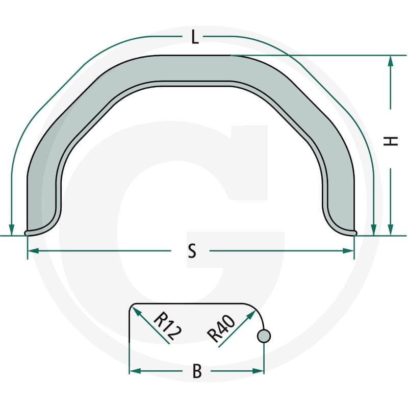 GRANIT Błotnik 14200300 - 14200300 - Sklep rolniczy PoltechParts