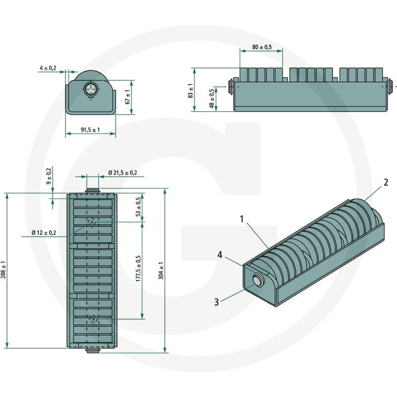 GRANIT Odbojnik ramy 220890019 - 220890019 - Sklep rolniczy PoltechParts