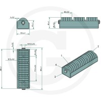 GRANIT Odbojnik ramy 220890019 - 220890019 - Sklep rolniczy PoltechParts