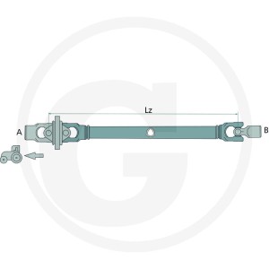 BONDIOLI & PAVESI Wał przegubowy G2, długość: 1210 mm 4157G2R121CEWR7007