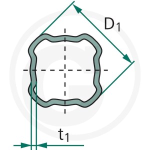BONDIOLI & PAVESI Profilrohr 3z 415122251000