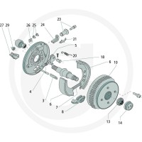 AL-KO Bęben hamulcowy 200x50mm RA 112x5 RB 205 12127146 - 12127146 - Sklep rolniczy PoltechParts