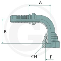 GRANIT PN 38 DKR 1 1/2" 90° 87012202 - 87012202 - Sklep rolniczy PoltechParts