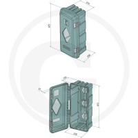 DAKEN Skrzynka gaśnicy 28801147 - 28801147 - Sklep rolniczy PoltechParts