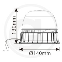 GRANIT Lampa ostrzegawcza LED 7070010413 - 7070010413 - Sklep rolniczy PoltechParts