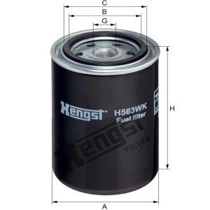 Hengst Filtr paliwa 12080696