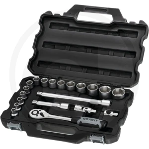 GRANIT BLACK EDITION Zestaw klucza nasadowego 1/2″ 7301002