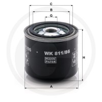 MANN FILTER Filtr paliwa 565WK811.86 | poltechparts.pl