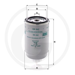MANN FILTER Filtr paliwa 565WK842