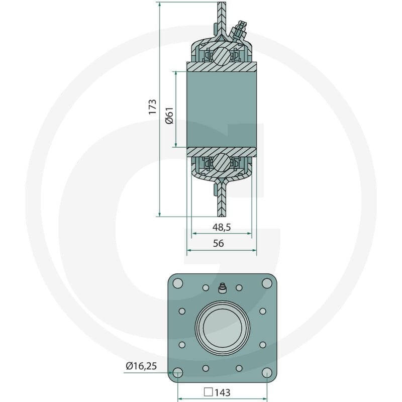 GRANIT Łożysko GRANIT 1800600031 - 1800600031 - Sklep rolniczy PoltechParts