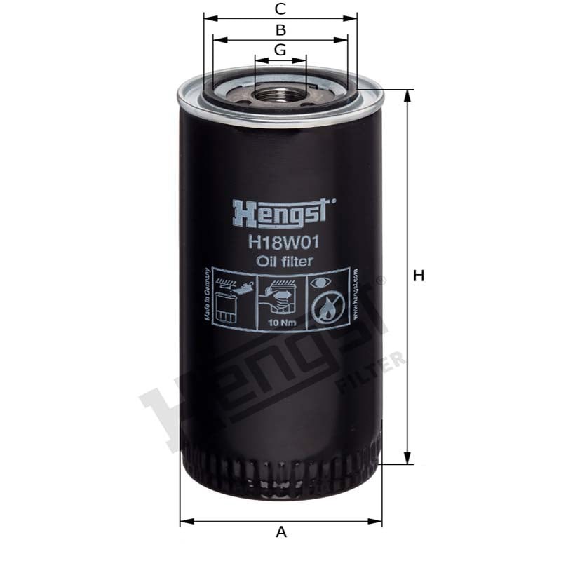 Hengst Filtr oleju 866H18W01 - 866H18W01 - Sklep rolniczy PoltechParts
