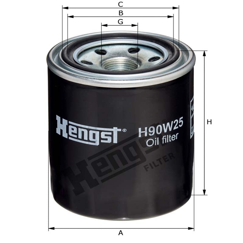 Hengst Filtr oleju 866H90W25 - 866H90W25 - Sklep rolniczy PoltechParts