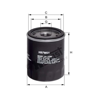 Hengst Filtr oleju H97W01 866H97W01
