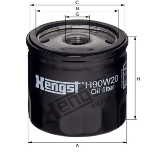 Hengst Filtr oleju 866H90W20