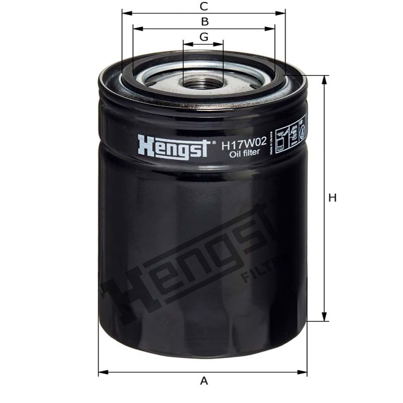 Hengst Filtr oleju 866H17W02 - 866H17W02 - Sklep rolniczy PoltechParts