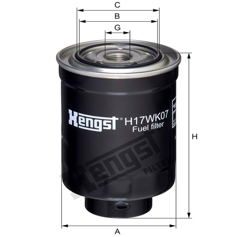 Hengst Filtr paliwa 866H17WK07 | poltechparts.pl