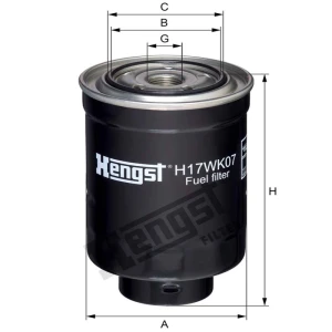 Hengst Filtr paliwa 866H17WK07