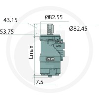 WHITE Silnik hydrauliczny OMP-X 200cc D = 25mm / A2 25711185705 - 25711185705 - Sklep rolniczy PoltechParts