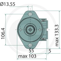 WHITE Silnik hydrauliczny OMP-X 200cc D = 25mm / A2 25711185705 - 25711185705 - Sklep rolniczy PoltechParts