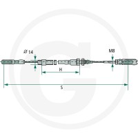 GRANIT Linka hamulcowa 14270144 - 14270144 - Sklep rolniczy PoltechParts