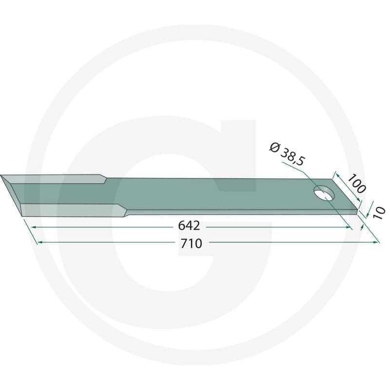 GRANIT Nóż bijakowy 18063-IND-244 - 18063-IND-244 - Sklep rolniczy PoltechParts