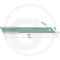 GRANIT Nóż bijakowy 18063-IND-244 - 18063-IND-244 - Sklep rolniczy PoltechParts