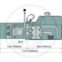 Chapel Agregat hydrauliczny 12V-1,8kW-3,6L 850UD2257B - 850UD2257B - Sklep rolniczy PoltechParts