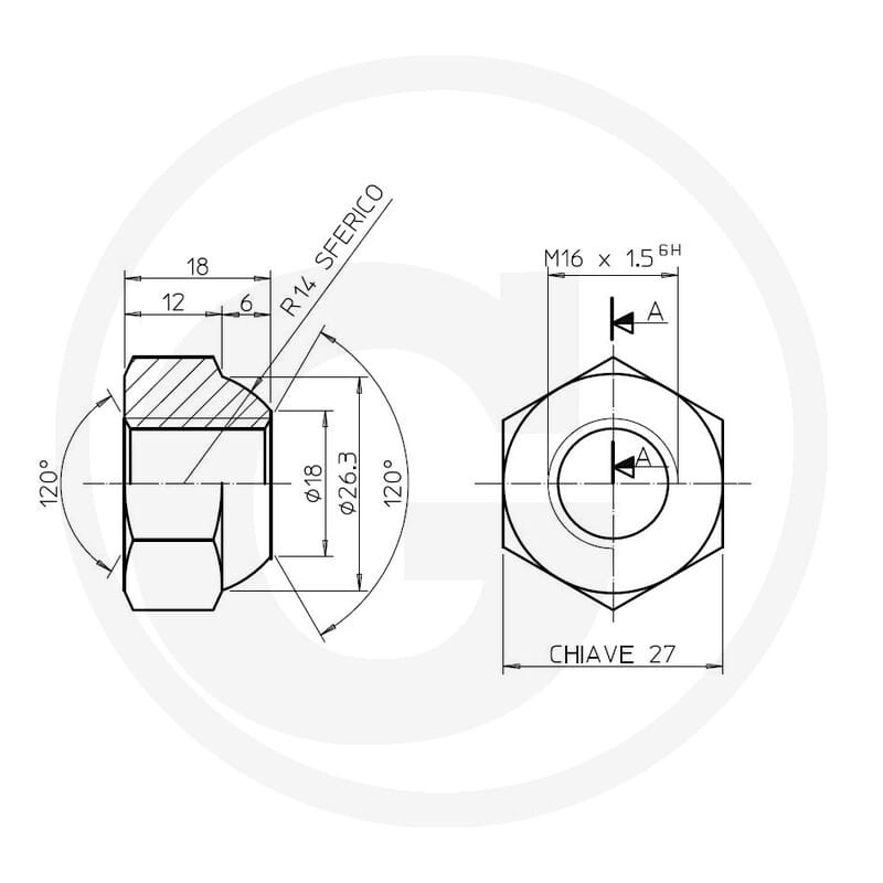 FAD Nakrętka koła 220312F003 - 220312F003 - Sklep rolniczy PoltechParts