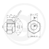 FAD Nakrętka koła 220312F003 - 220312F003 - Sklep rolniczy PoltechParts