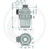 GRANIT Filtr ssący AG 1 1/4'' Seria 312 12039857 - 12039857 - Sklep rolniczy PoltechParts