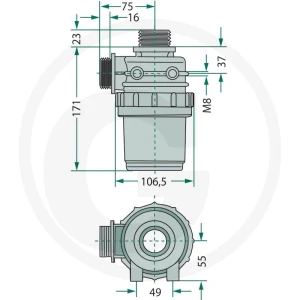 GRANIT Filtr ssący AG 1 1/4'' Seria 312 12039857