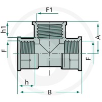 GRANIT Trójnik 3x M-kąt 1/2''G 12039164 - 12039164 - Sklep rolniczy PoltechParts
